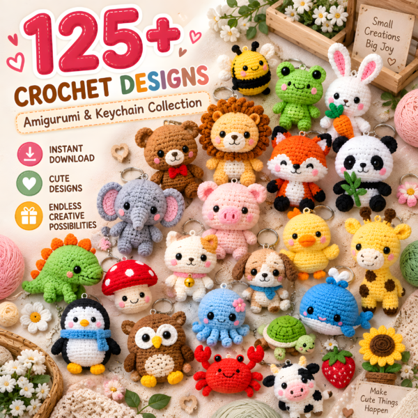125-plus-crochet-patterns-keychain-amigurumi