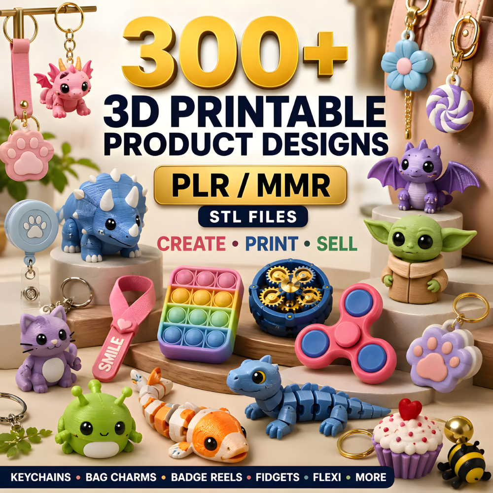 300-plus-3d-printable-stl-bundle-keychains-bag-charms-fidgets