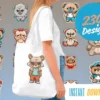 best_mascot_bear_graphic_design_for_bag_printing