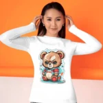 mascot_bear_graphic_design_for_printing_women_slives_shirt