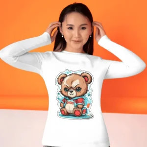 mascot_bear_graphic_design_for_printing_women_slives_shirt