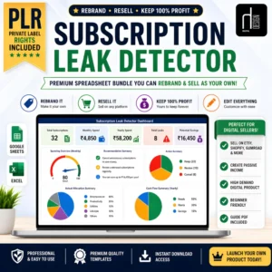subscription_leak_detector_plr_mrr_spreadsheet_to_buy