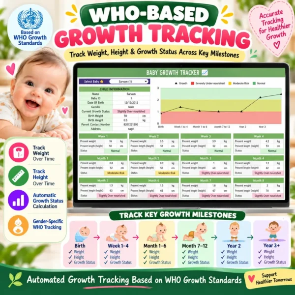 WHO-Based Baby Growth Tracker Dashboard