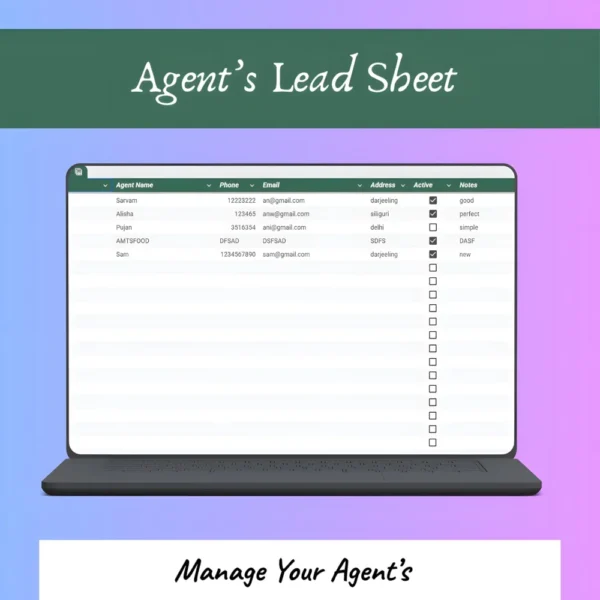 agents-lead-sheet-template-management