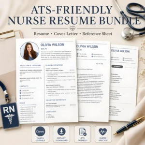 ats-friendly-nurse-resume-bundle-includes-cover-letter-reference