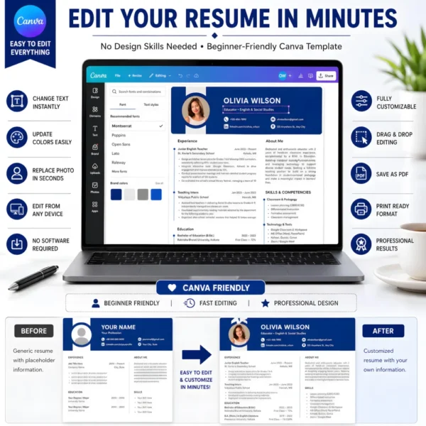 beginner-friendly-canva-resume-template-edit-minutes