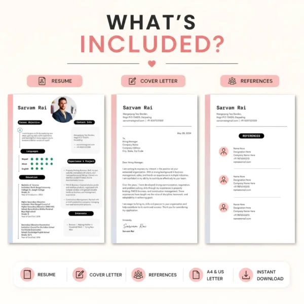 comprehensive-resume-cover-letter-references-set