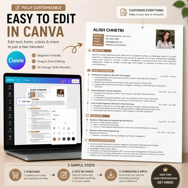customizable-mechanical-engineer-resume-template-canva-editable