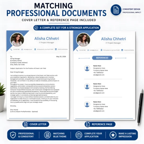 matching-blue-professional-documents-cover-letter-references