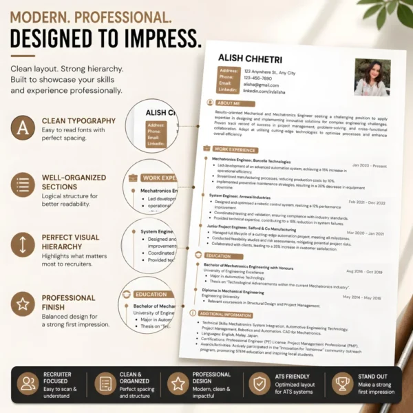 modern-mechanical-engineer-resume-template-impress-visual-hierarchy