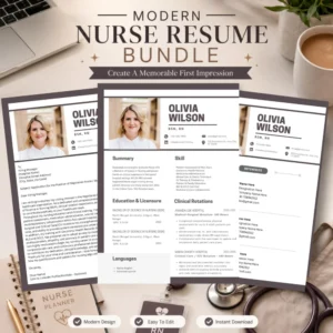 nurse-resume-bundle-modern-design-editable-templates