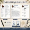 nurse-resume-cover-letter-reference-bundle-editable-template