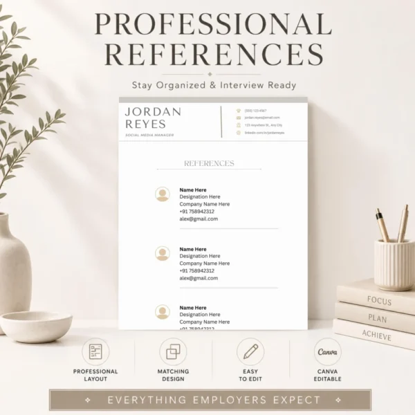 professional-references-template-interview-ready