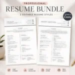 professional-resume-bundle-two-editable-styles
