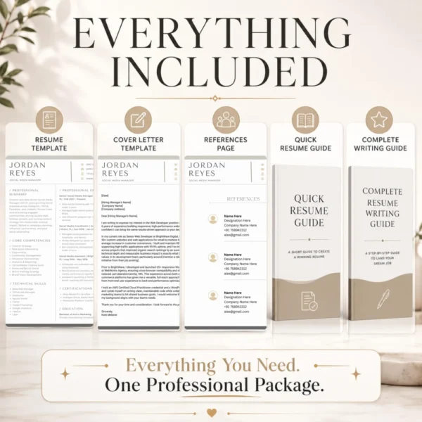 professional-resume-template-package-guides