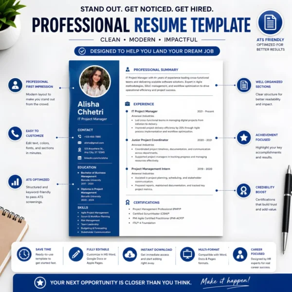 professional-resume-template-project-manager