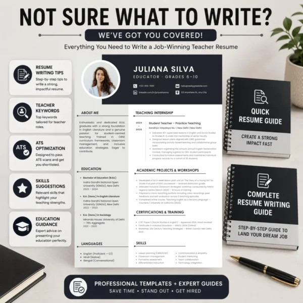teacher-resume-guide-template-grades-6-10-includes-tips