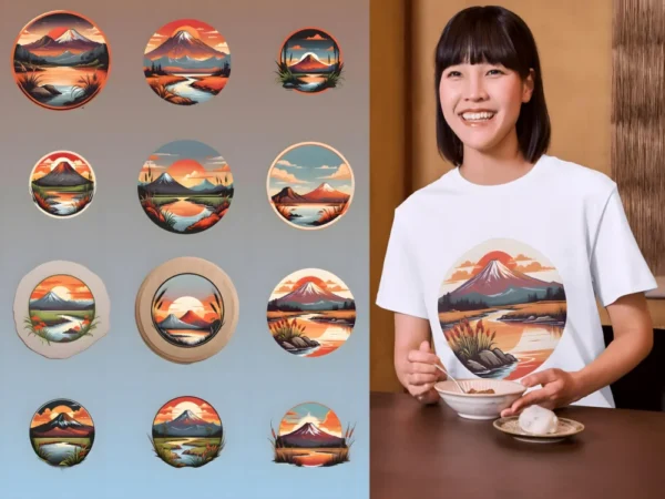 tshirt_graphic_designs_for_pod_tshirt_printing_for_women_with_natural_scene